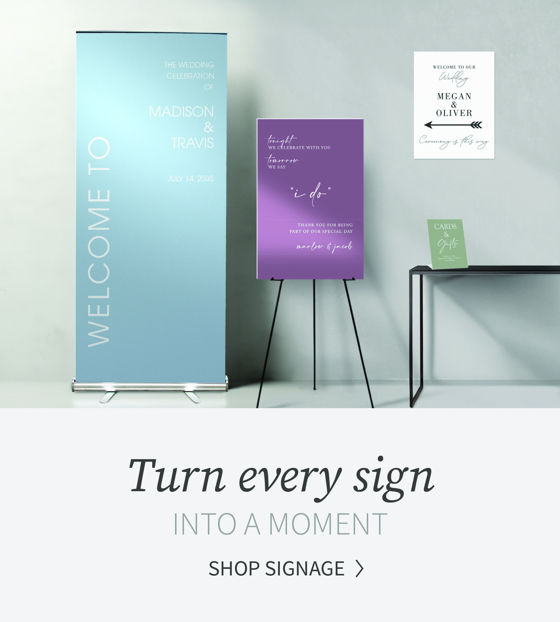 Signs mobile banner